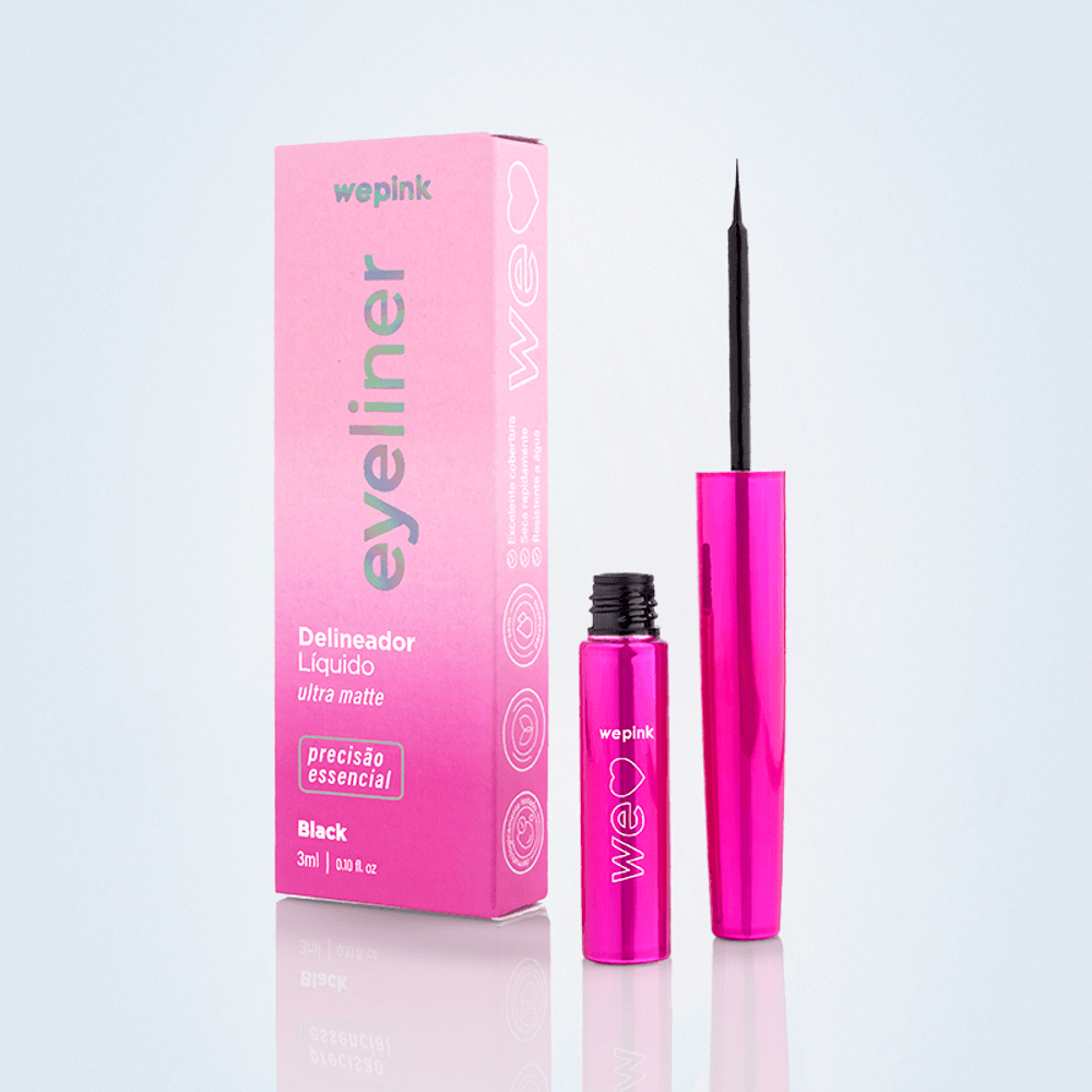 Eyeliner Delineador Líquido Black - 3ml - Wepink