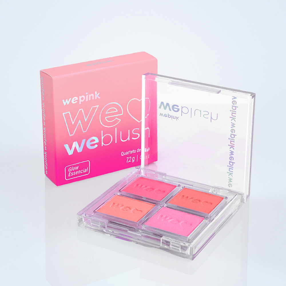 Weblush - Quarteto de Blush 7,2g - Wepink