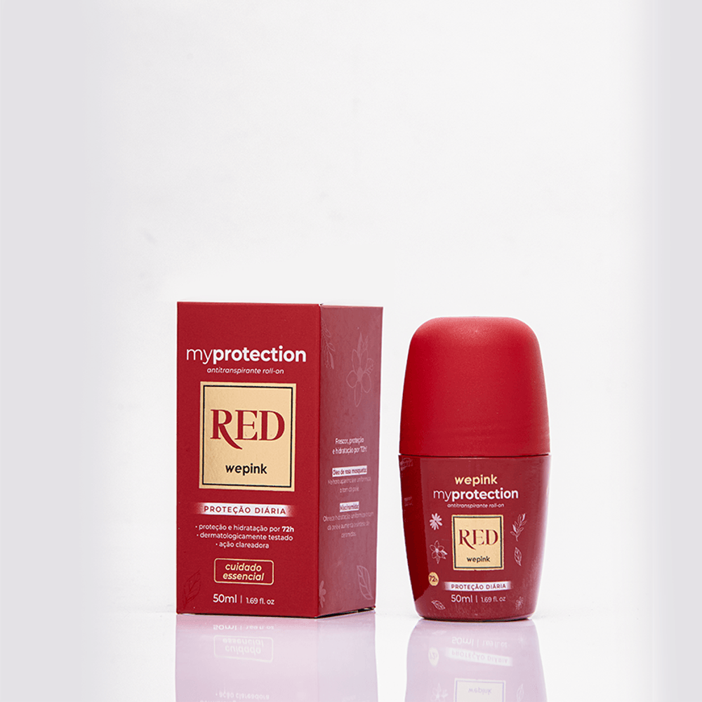 Desodorante Antitranspirante Roll-on Red 50ml - Wepink