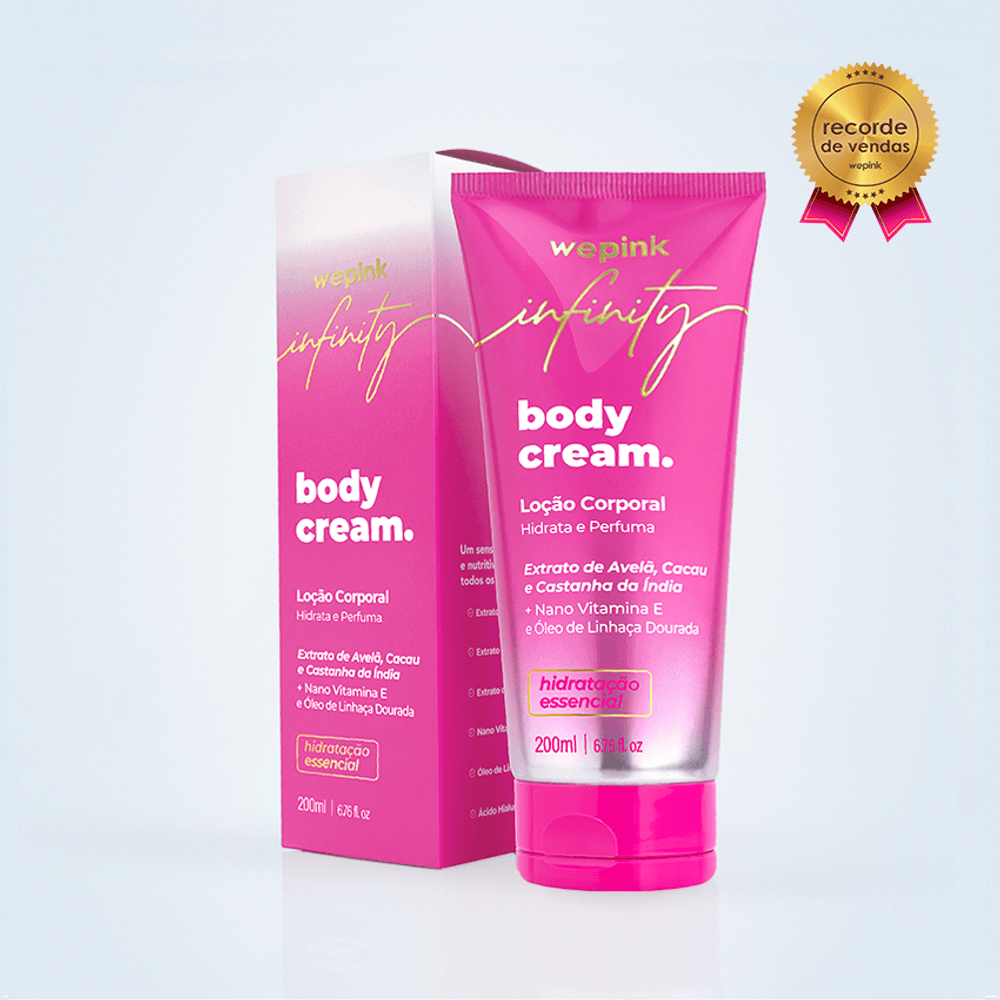 Body Cream Infinity Desodorante Hidratante 200ml - Wepink