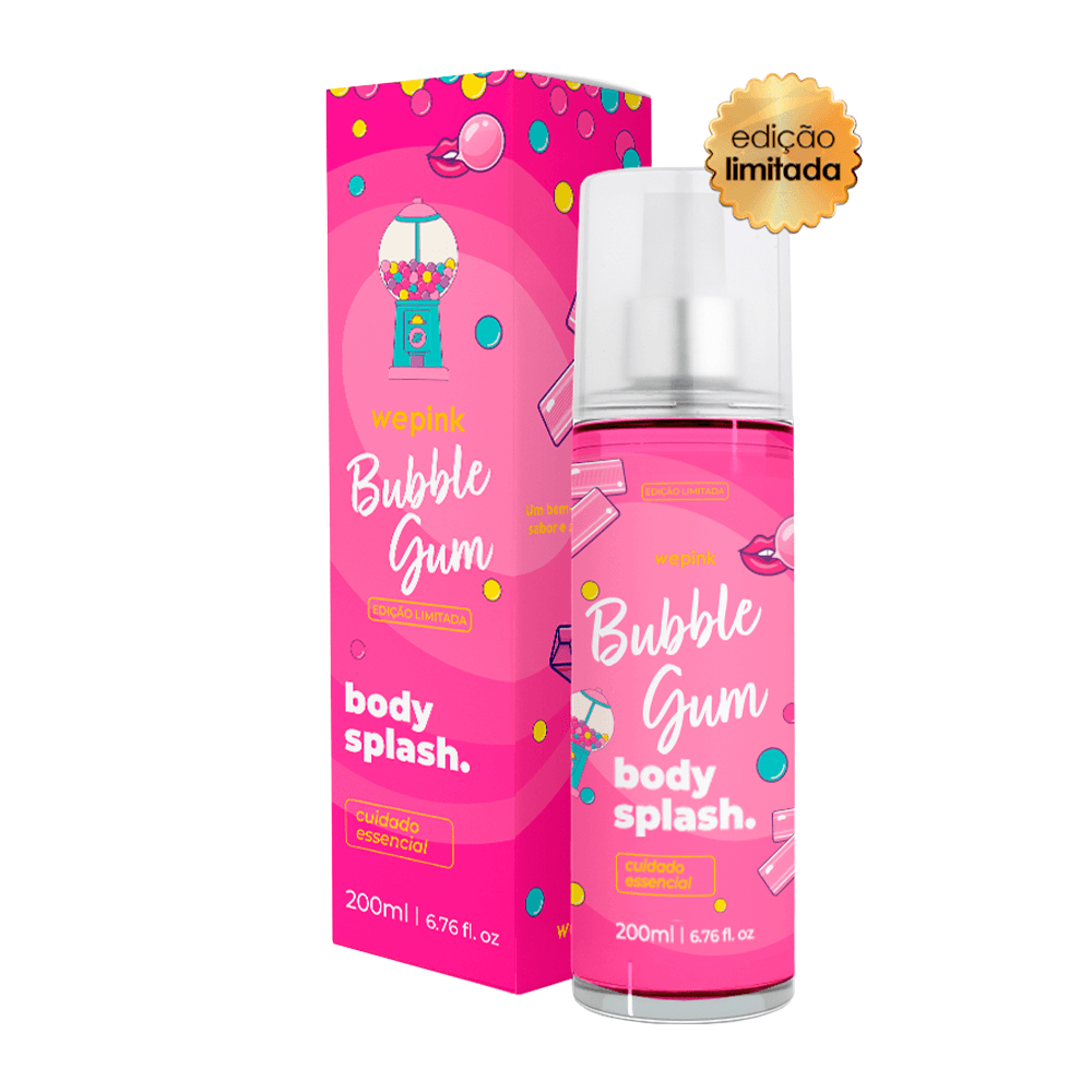 Body Splash Bubble Gum Desodorante Colônia 200ml - Wepink