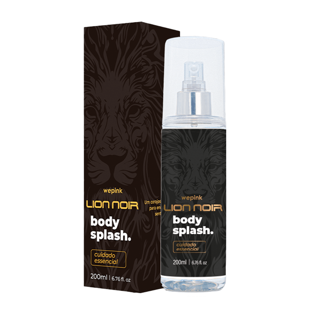 Body Splash Lion Noir Desodorante Colônia 200ml - Wepink