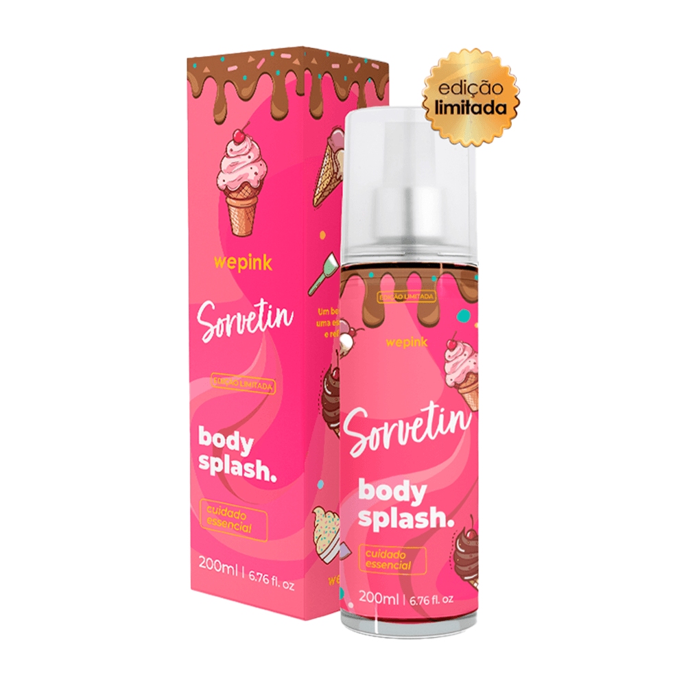 Body Splash Sorvetin Desodorante Colônia 200ml - Wepink