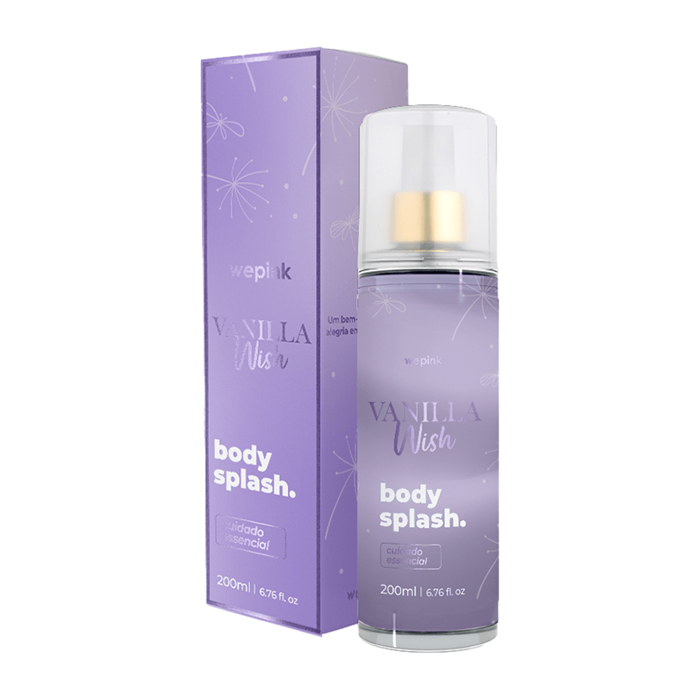Body Splash Vanilla Wish Desodorante Colônia 200 ml - Wepink