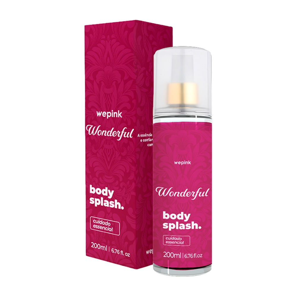 Body Splash Wonderful Desodorante Colônia 200ml - Wepink