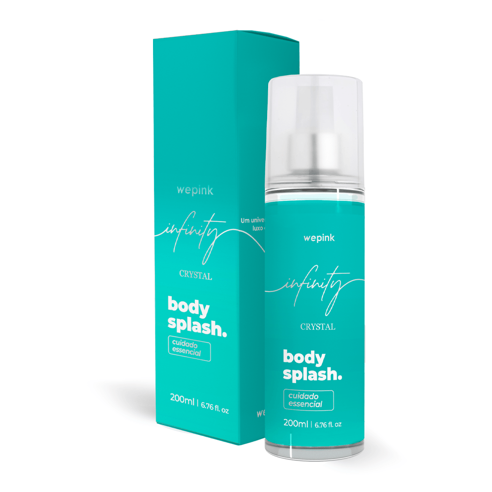 Body Splash Infinity Crystal Desodorante Colônia 200ml - Wepink