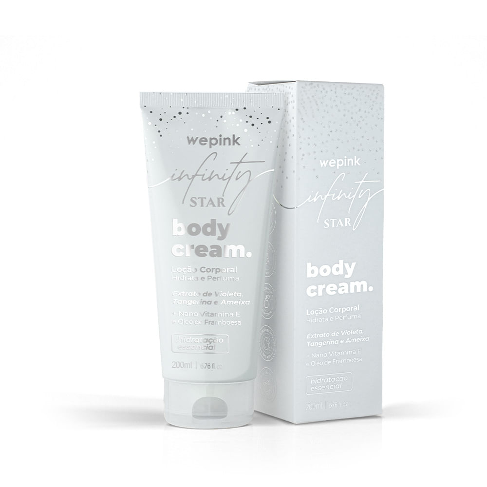 Body Cream Infinity Star Desodorante Hidratante 200ml - Wepink