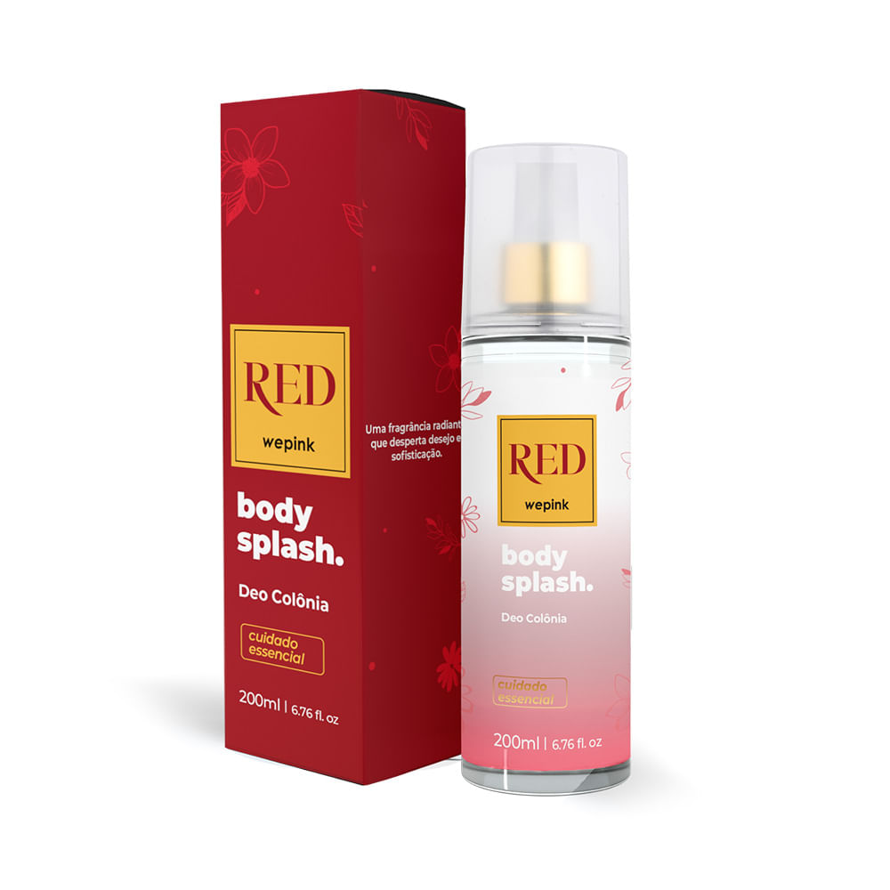 Body Splash Red Desodorante Colônia 200ml – Wepink