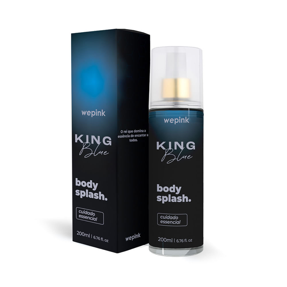 Body Splash King Blue Desodorante Colônia 200ml – Wepink