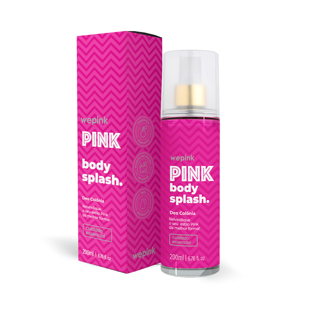 Body Splash Pink  Desodorante Colônia 200ml - Wepink