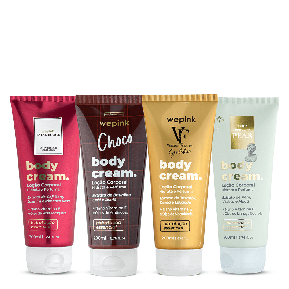 Kit Body Cream Fatal Rouge + Choco + Perfect Pear + VF Golden  - wepink