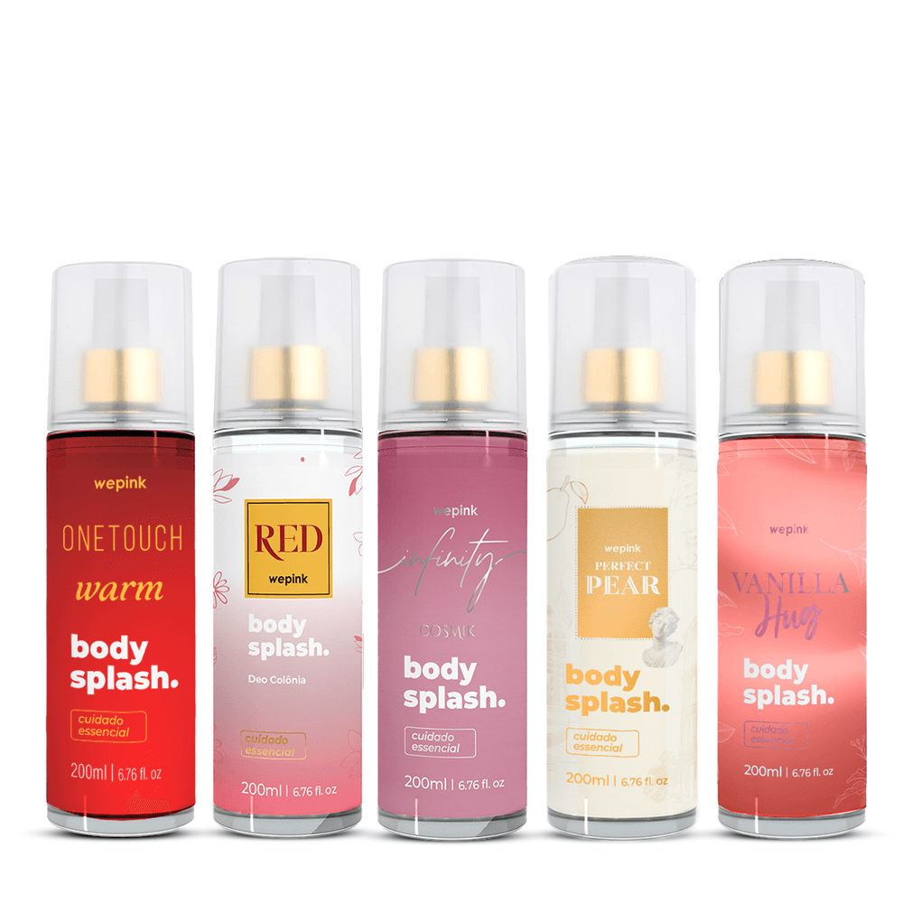 Kit Body Splash Vanilla Hug + Perfect Pear + Infinity Cosmik + Red + One Touch Warm - Wepink