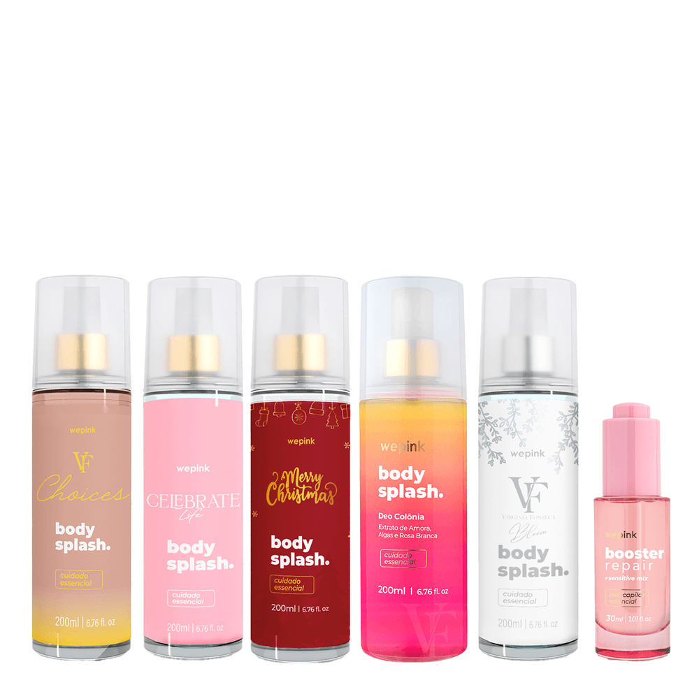 Kit 5 Body Splashes + Booster - Wepink