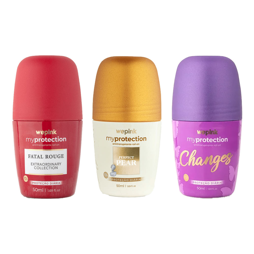 Kit Roll-on Fatal Rouge + Perfect Pear + Changes - Wepink