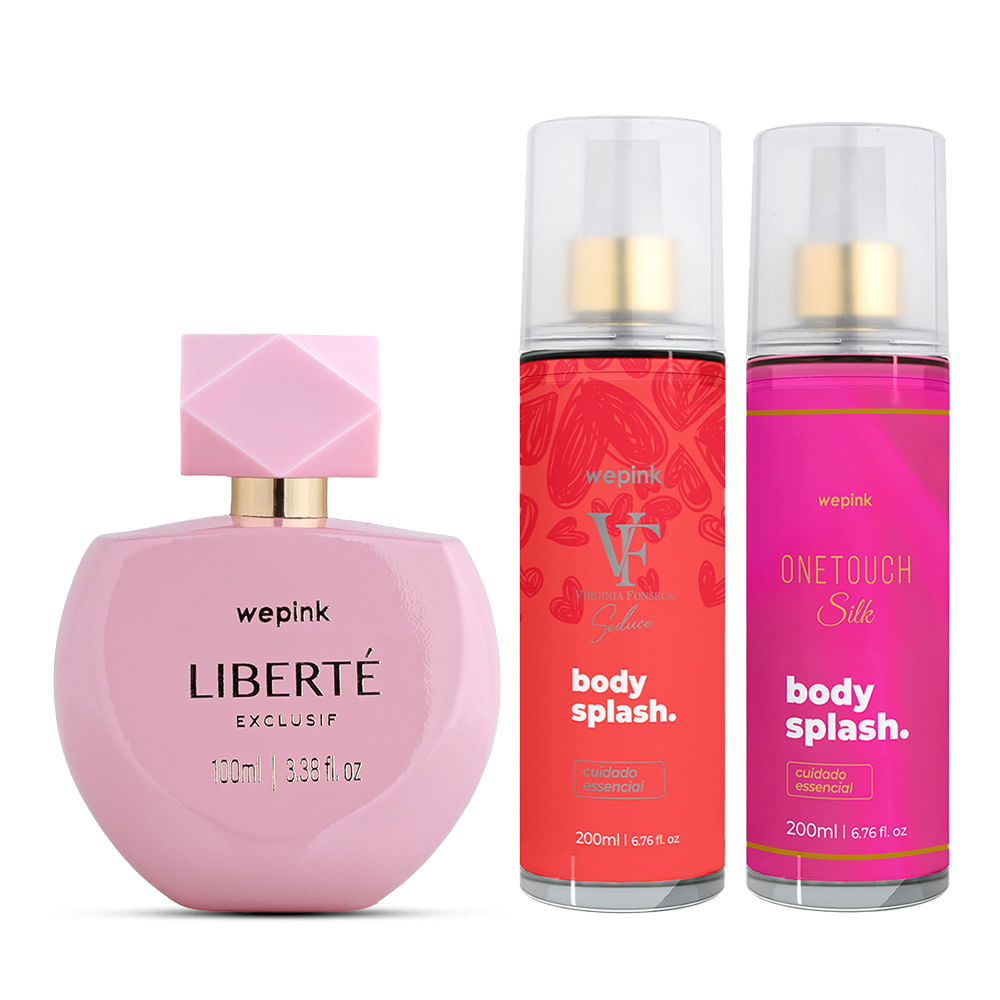 Kit Liberté Exclusif + Body Splash VF Seduce + One Touch Silk - Wepink