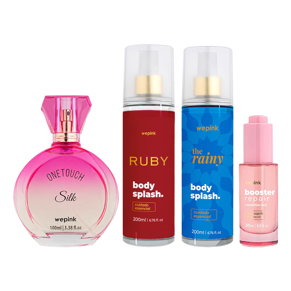 Kit One Touch Silk + Booster + Body Splash Ruby + The Rainy - Wepink