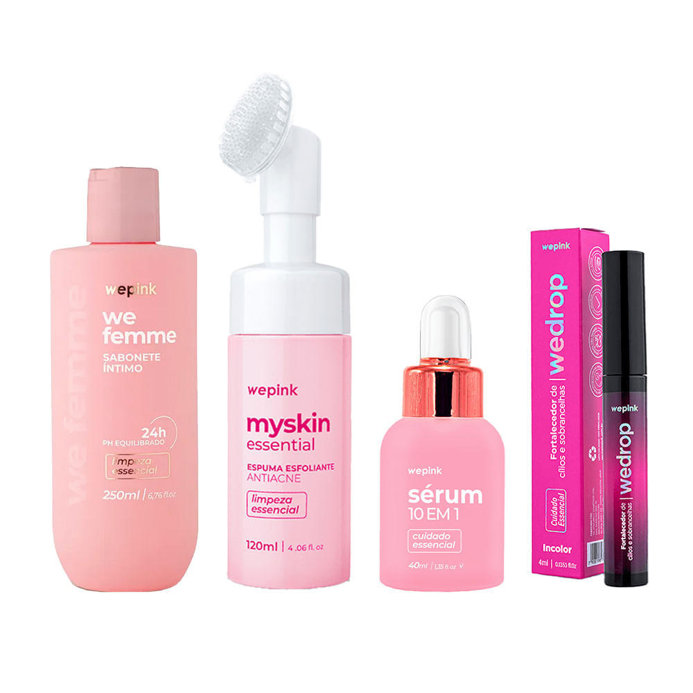 Kit Sérum 10 em 1 + Myskin + We femme + Wedrop Incolor  - Wepink