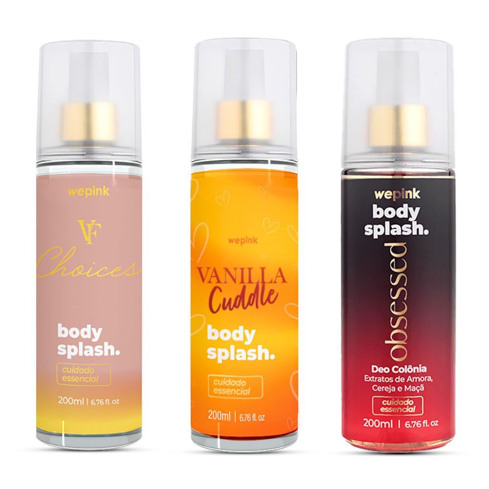 Kit Body Splash Obsessed + Vanilla Cuddle + VF Choices - Wepink