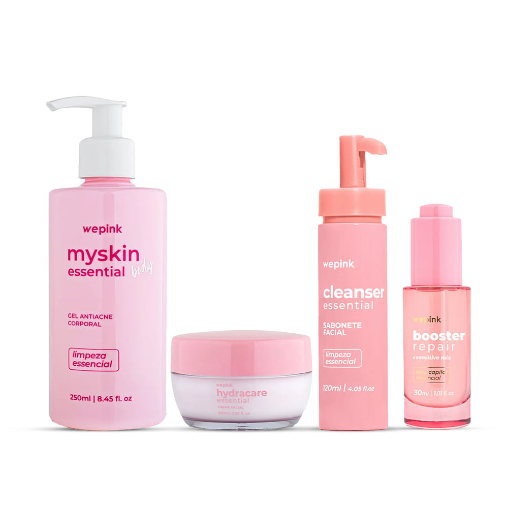 Kit Myskin Body + Hydracare + Booster + Cleanser  - Wepink