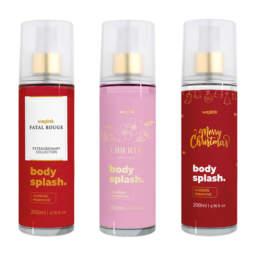 Kit Body Splashes Exclusif + Merry + Fatal Rouge - Wepink