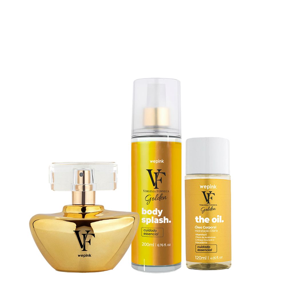 Kit VF Golden + Body Splash VF Golden + The Oil Golden - Wepink