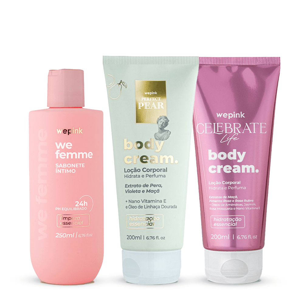 Kit Body Cream Celebrate Life + Perfect Pear + Wefemme - Wepink