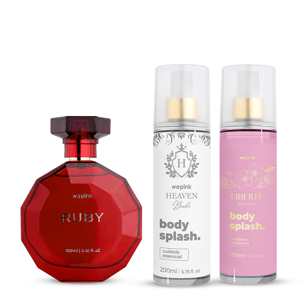Kit Ruby + Body Splash Liberté Exclusif + Body Splash Heaven Bride - Wepink