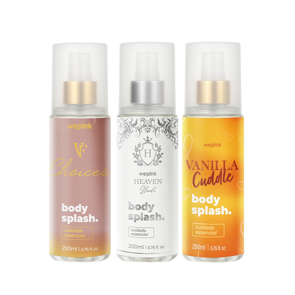 Kit Body Splash Vanilla Cuddle + Heaven Bride + VF Choices - Wepink
