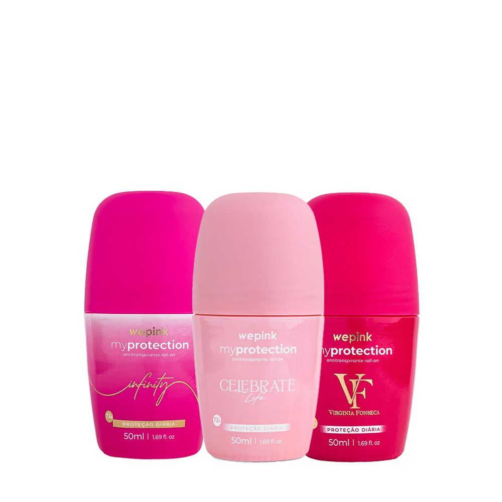 Kit Desodorante Roll-on  VF + Infinity + Celebrate Life - Wepink
