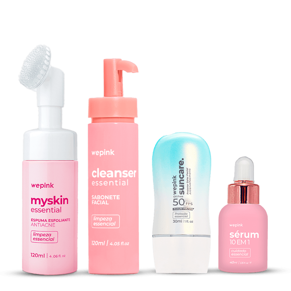 Kit Protetor + Myskin + Sérum + Cleanser - Wepink