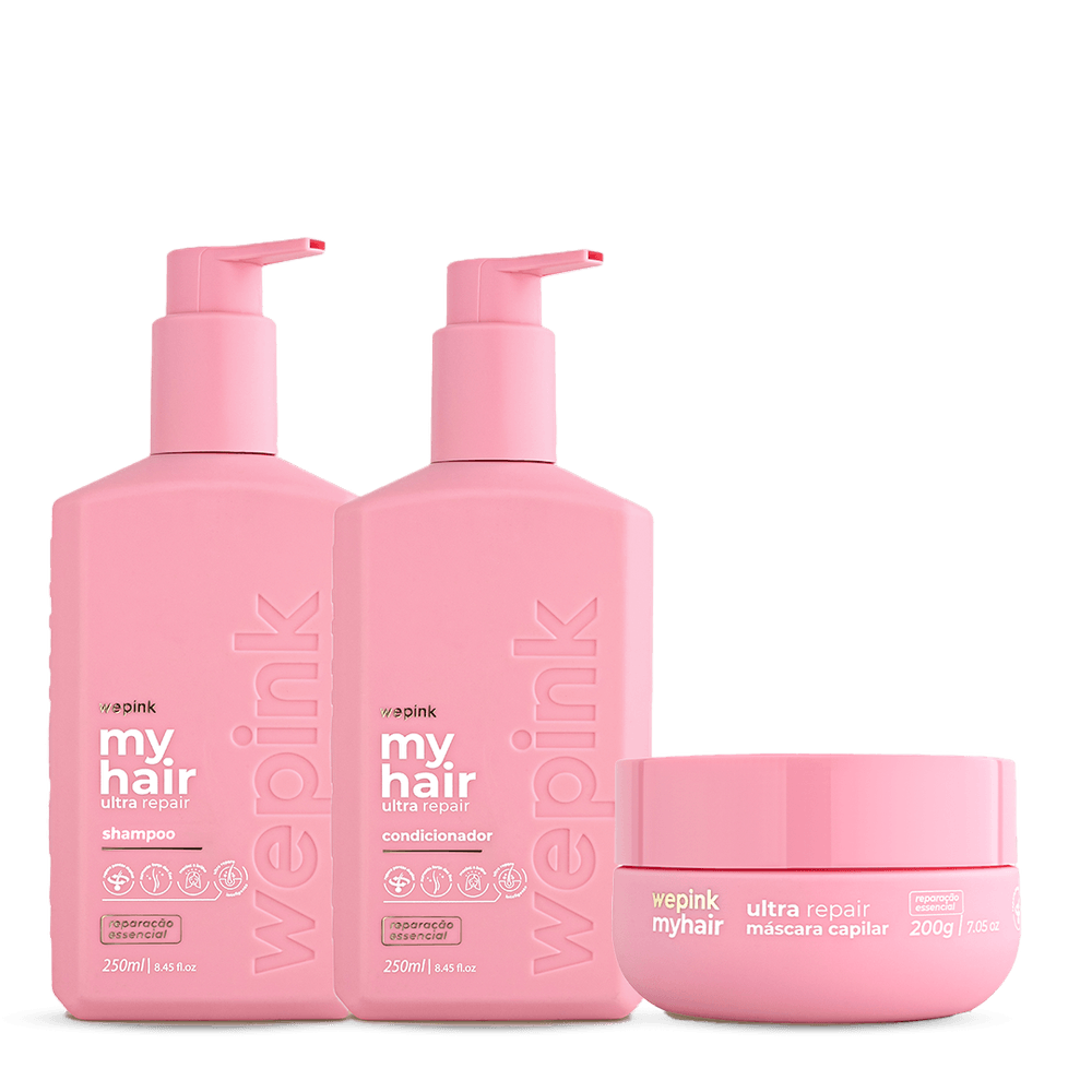 Kit Shampoo + Condicionador + Máscara My Hair Ultra Repair - Wepink