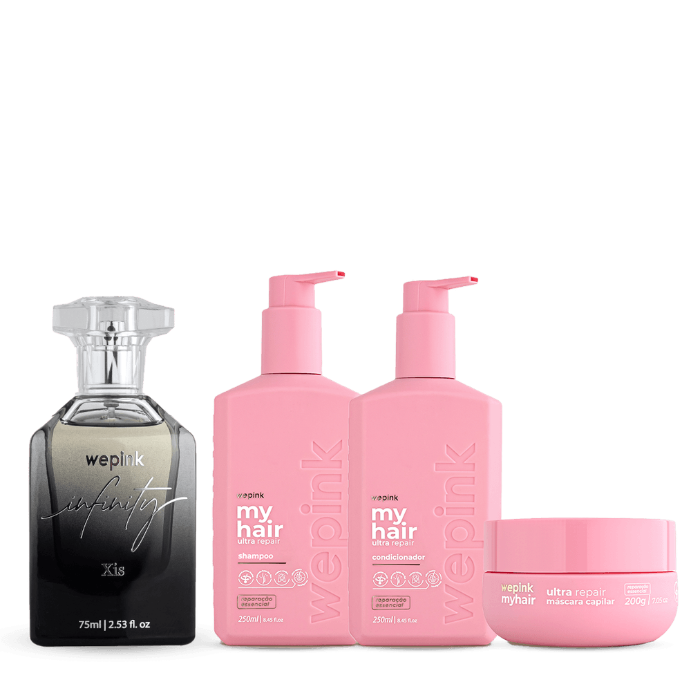 Kit Shampoo + Condicionador + Máscara + Infinity Xis - Wepink