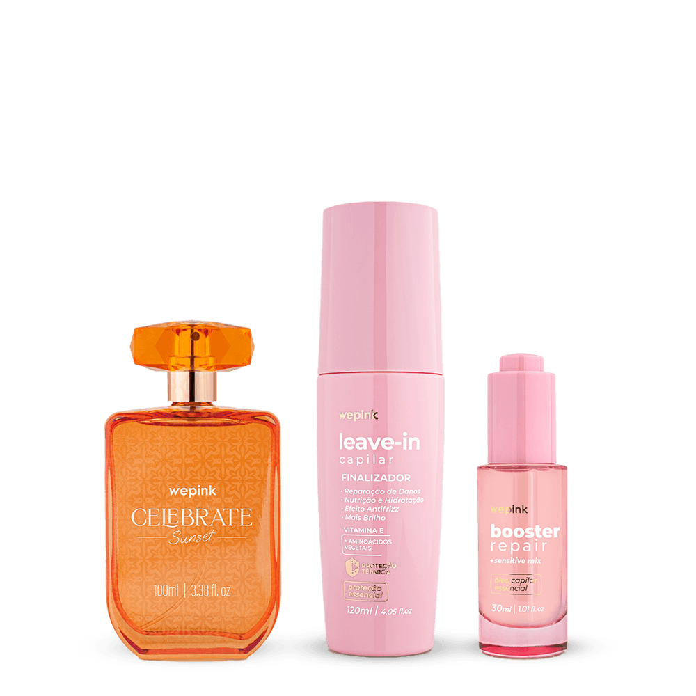 Kit Celebrate Sunset + Booster + Leave-in - Wepink