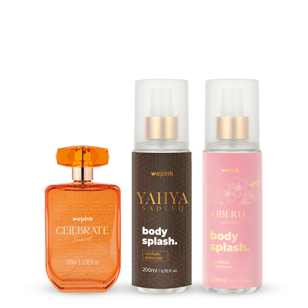 Kit Celebrate Sunset + Body Splash Yahya + Liberté Exclusif - Wepink