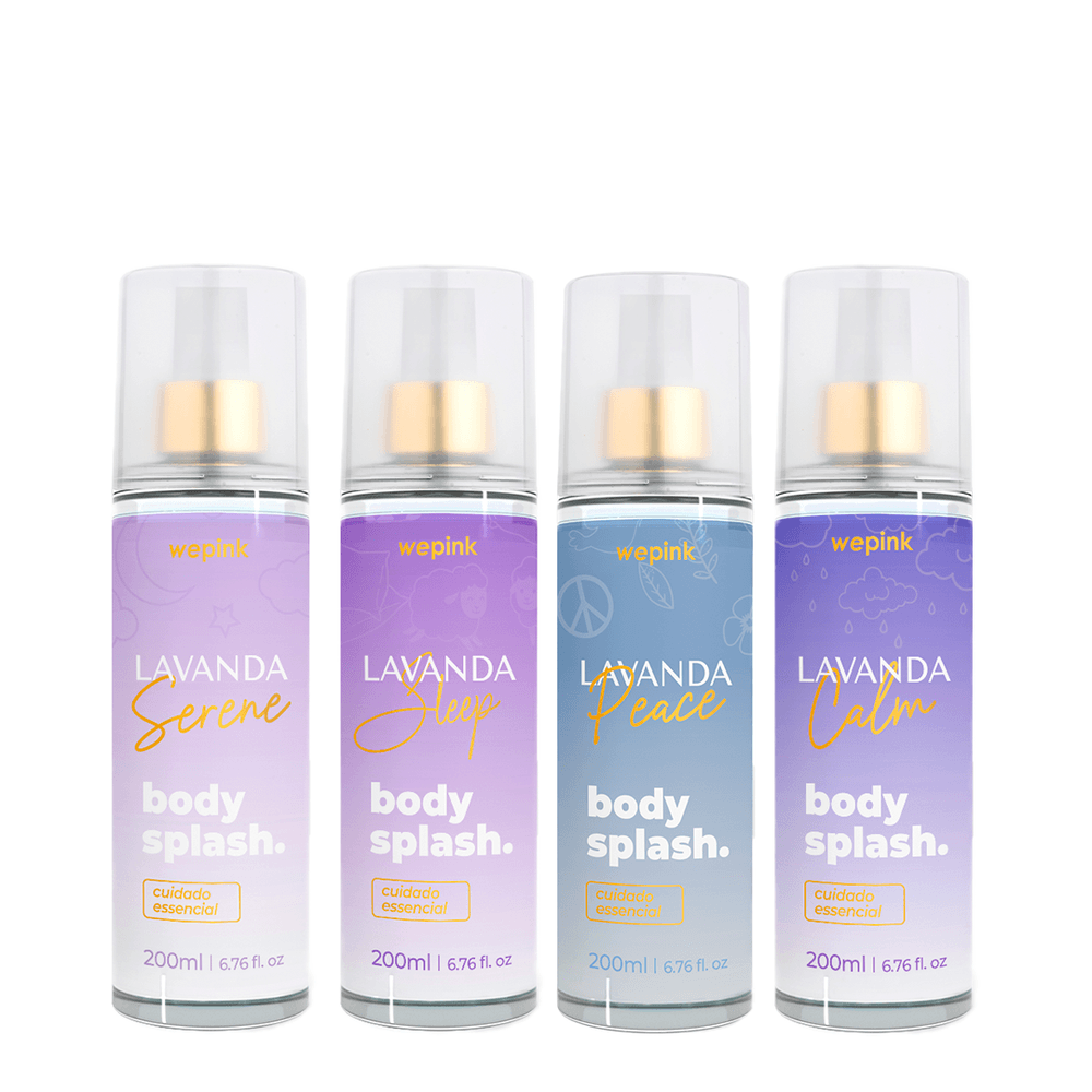 Kit Body Splash Lavanda Sleep + Calm + Serene + Peace - Wepink