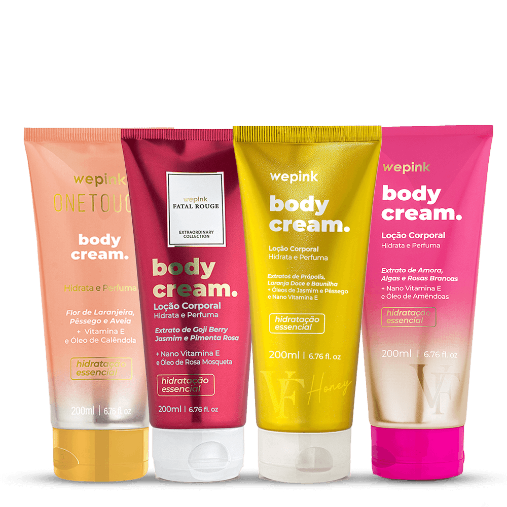Kit Body Cream Fatal Rouge + VF Honey + One Touch + VF- Wepink