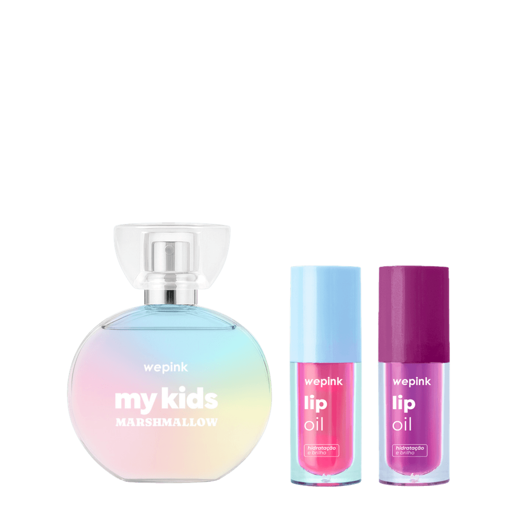 Kit My Kids Marshmallow + Lip Oil Marshmallow + Lip Oil Jujuba - Wepink