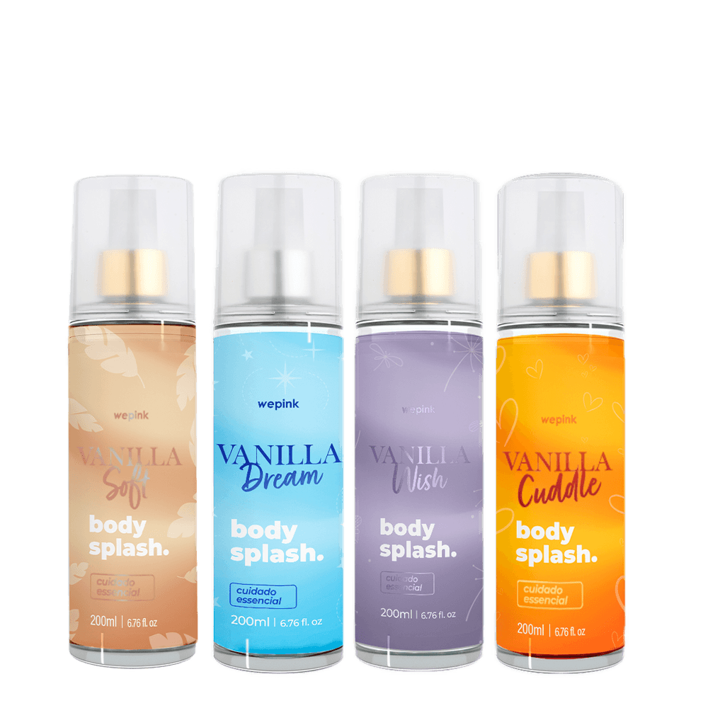 Kit Body Splash Vanilla Soft + Cuddle + Wish + Dream - Wepink