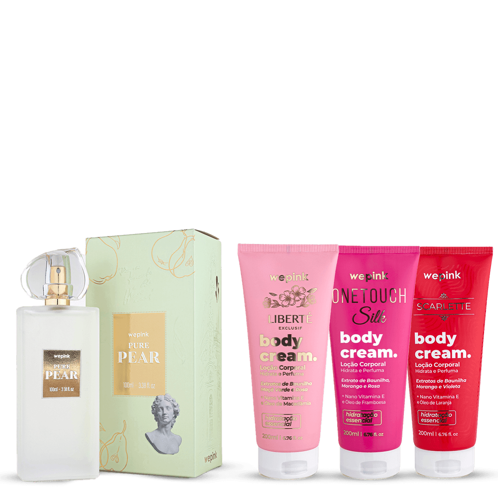 Kit Pure Pear + Body Cream Liberté Exclusif + Silk + Scarlette - Wepink