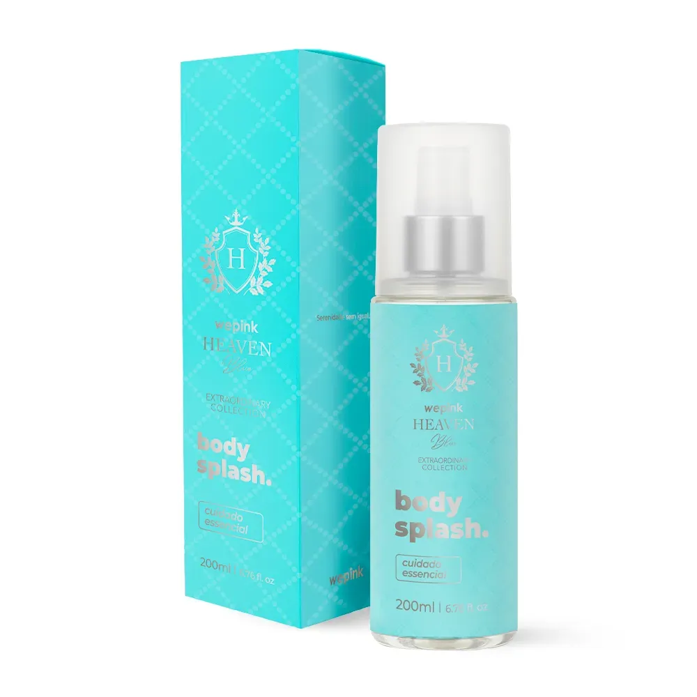 Body Splash Heaven Blue Desodorante Colônia 200ml - Wepink