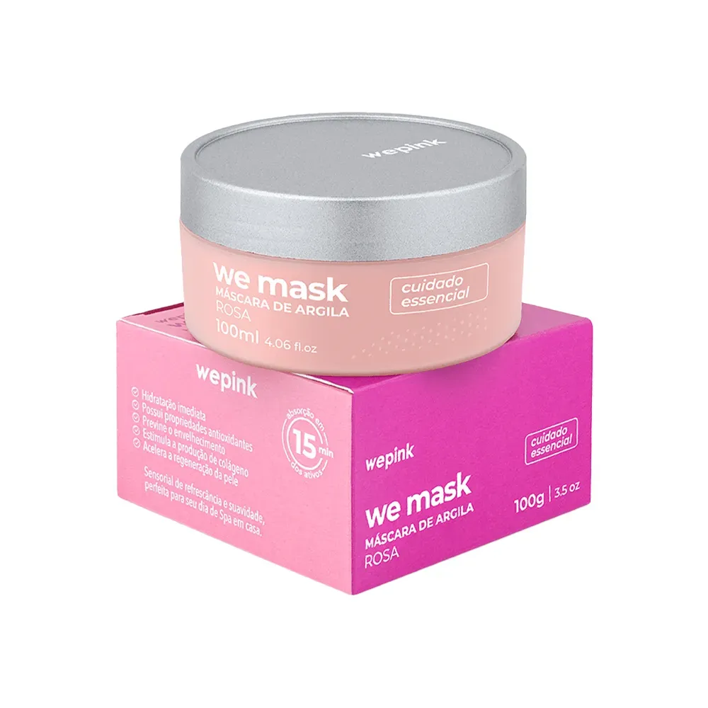 We Mask - Máscara de Argila Rosa 100g - Wepink