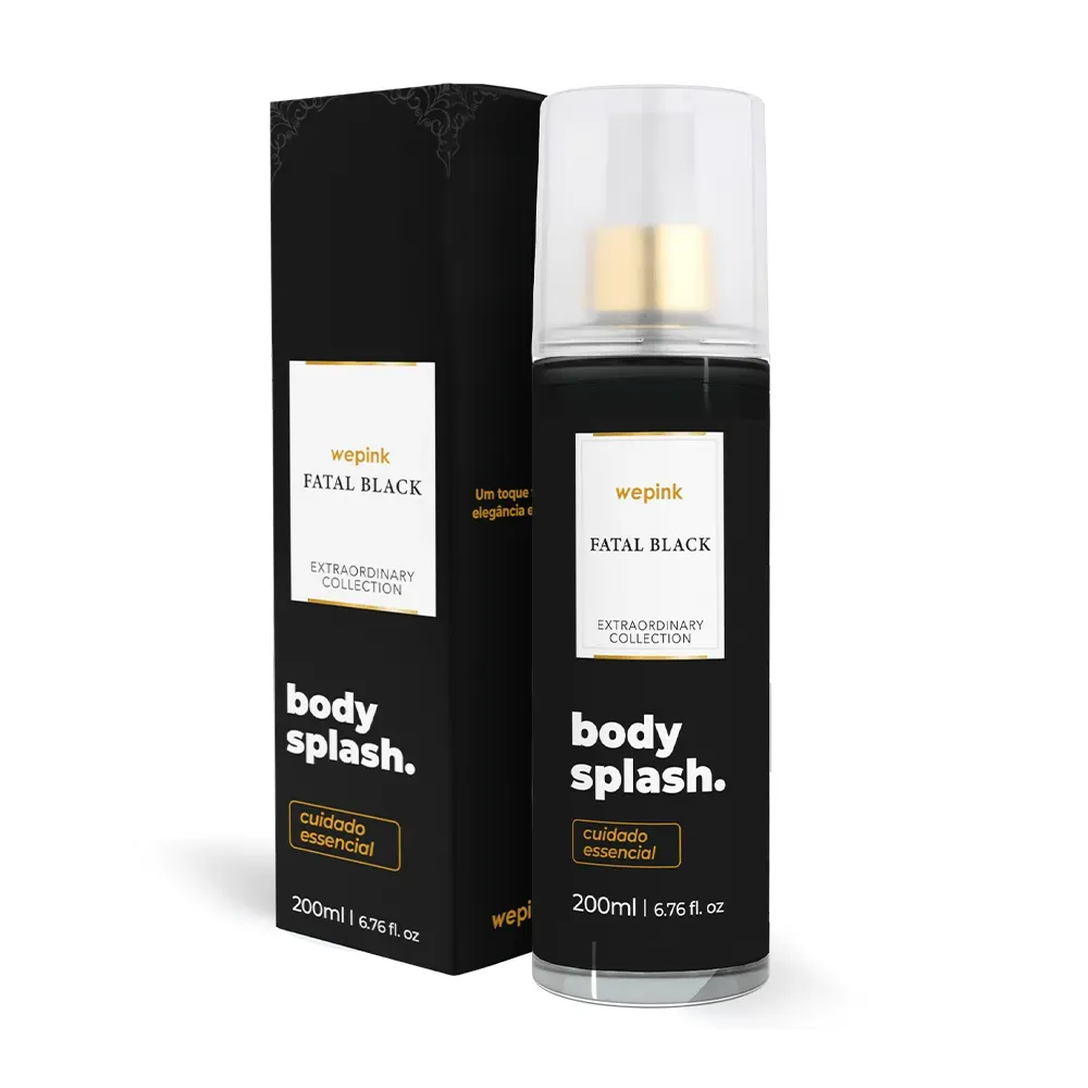 Body Splash Fatal Black Desodorante Colônia 200ml - Wepink