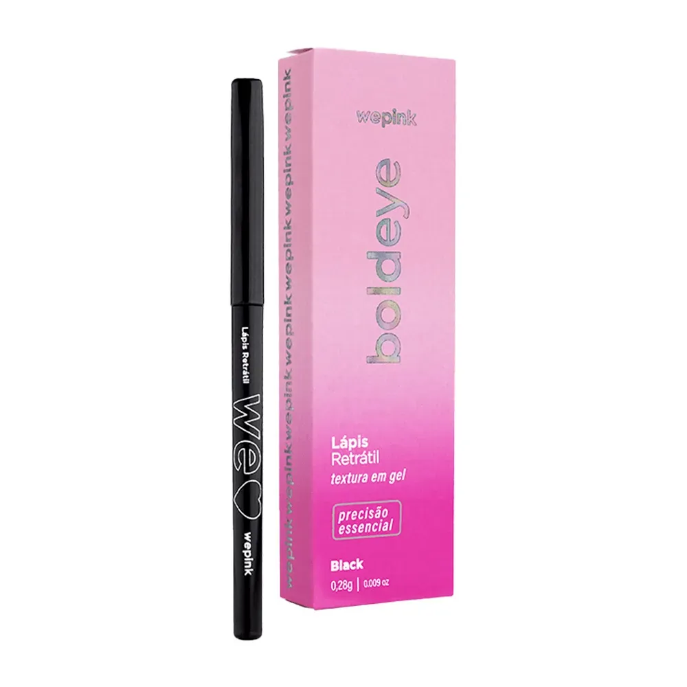 Lápis Retrátil Boldeye All Black 0,28g - Wepink