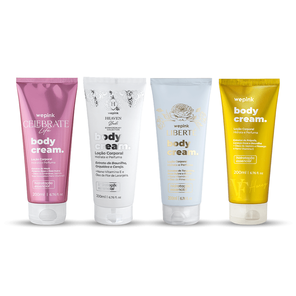 Kit Body Cream Celebrate Life + Heaven Bride + Liberté + Honey - Wepink