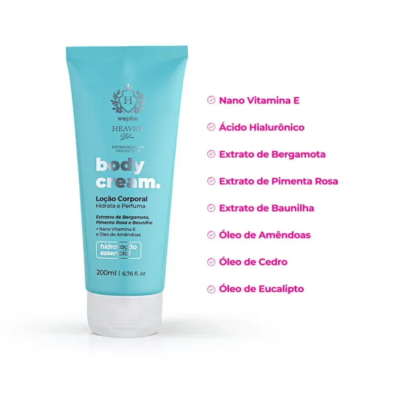 Body Cream Heaven Blue Desodorante Hidratante 200ml - Foto 2
