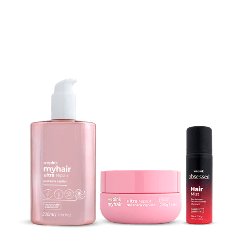 Kit Proteína + Máscara + Hair Mist Obsessed - Wepink