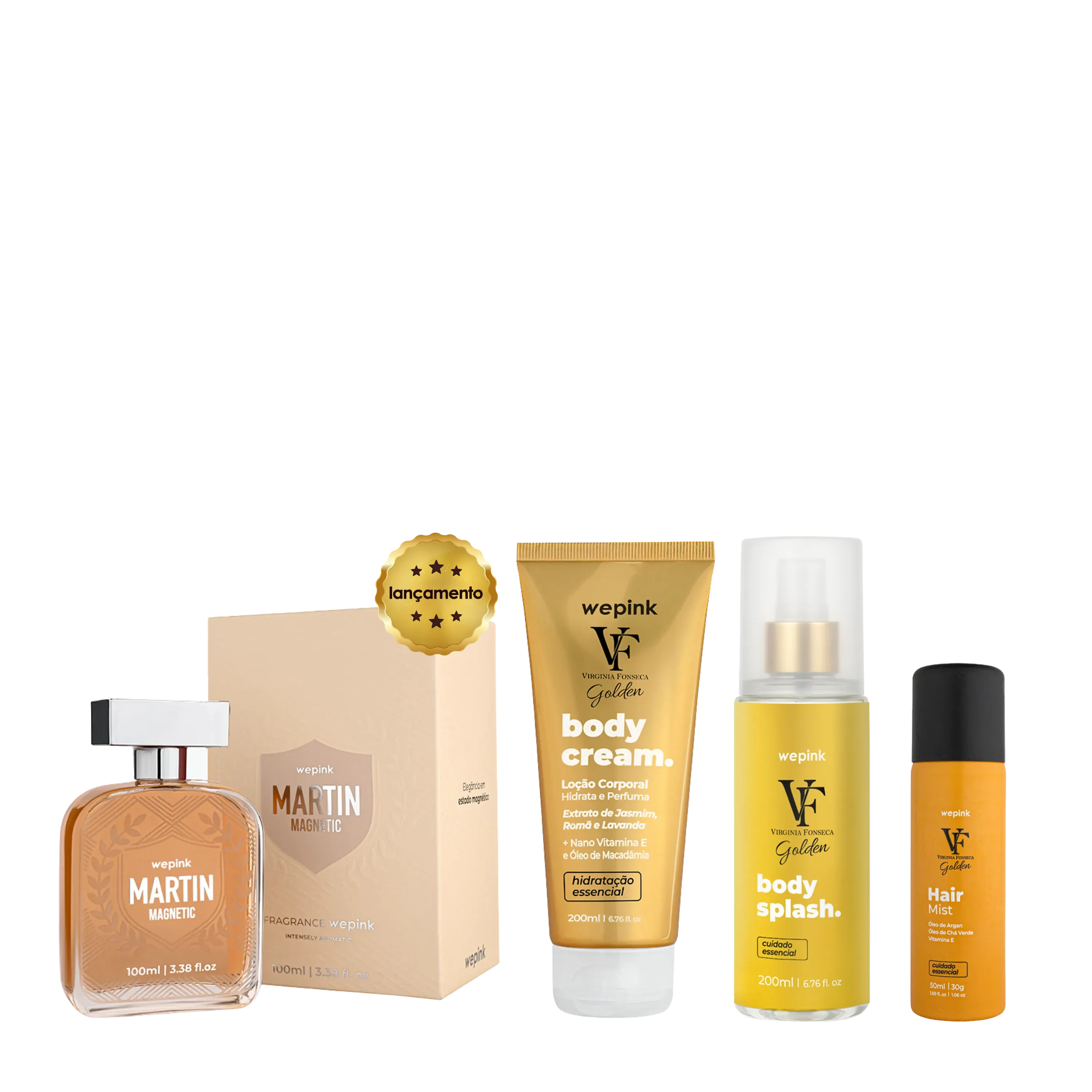 Kit Martin Magnetic + Body Cream VF Golden + Body Splash VF Golden + Hair Mist VF Golden - Wepink