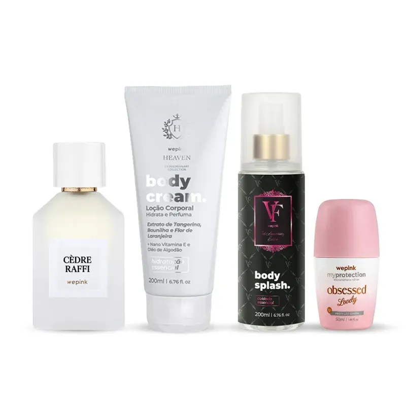 Kit Cèdre Raffi  + Body Cream + Body Splash Vf 5th + Roll-on