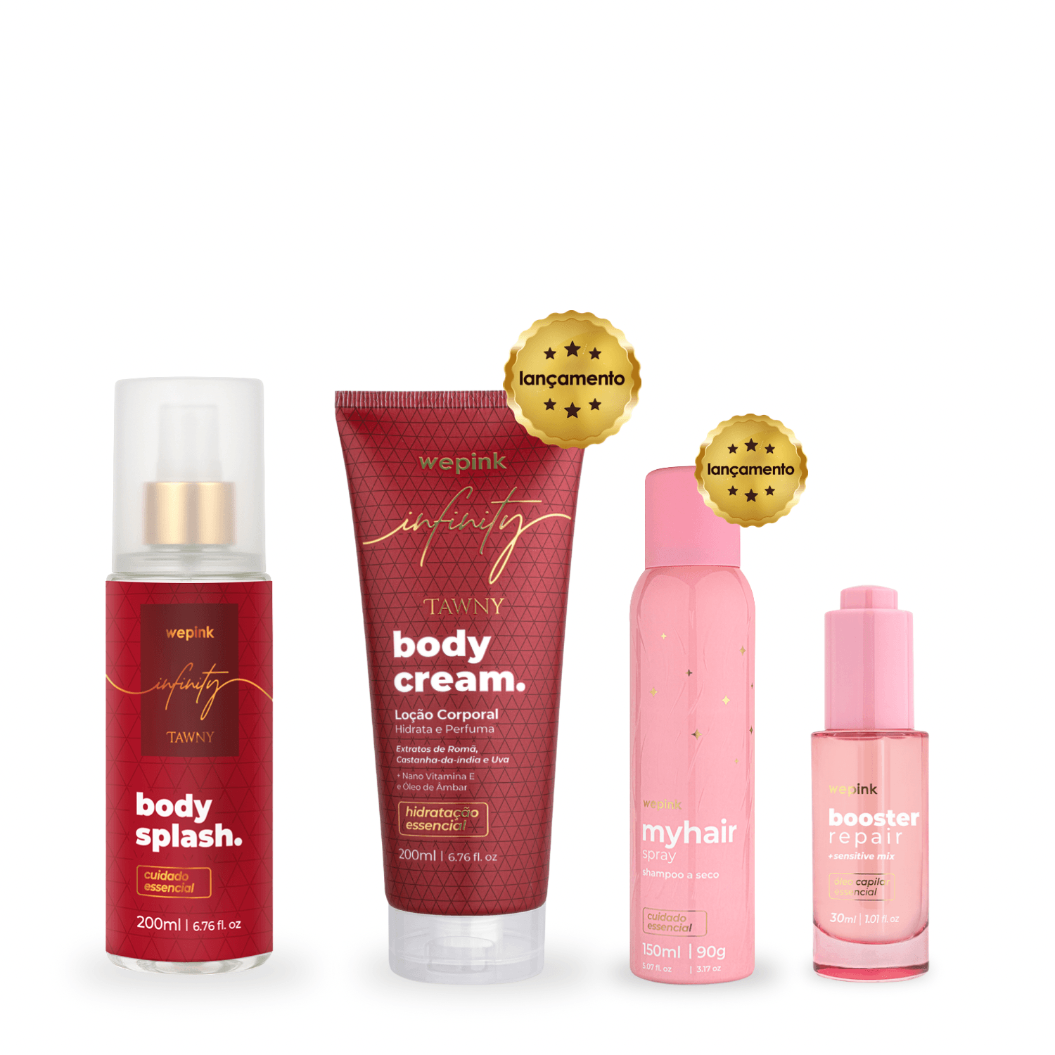Kit Infinity Tawny Splash + Cream + Shampoo a Seco + Booster - Wepink